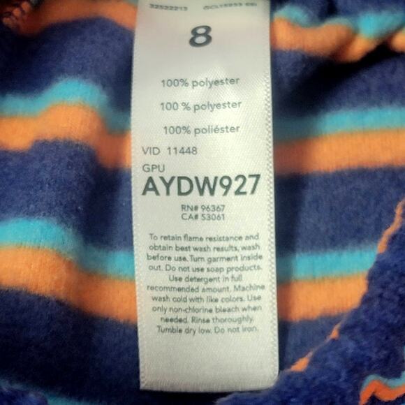 Osh Kosh B'gosh Fall Pajamas Size 8 NWT - Picture 6 of 8